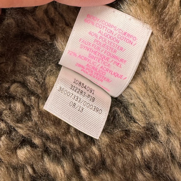 Y2K LOVE PINK VS Fur Lined Sequin Embellished Full Zip Hooded Jacket - Picture 8 of 12